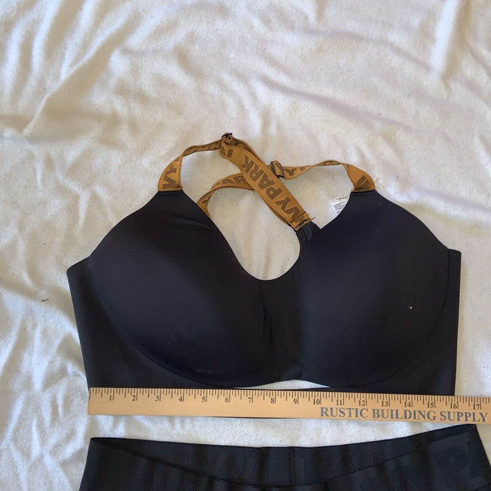 Ivy Park Beyoncé Adidas black gold sports bra 2X AND athletic shorts 3X DRIP 2.2 - Picture 7 of 16